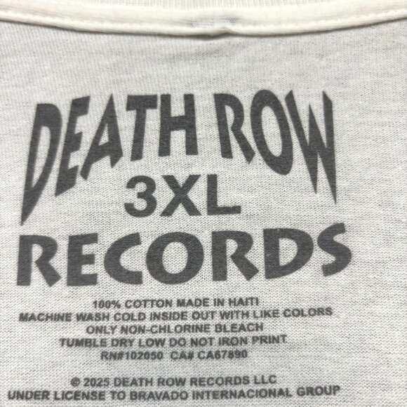 Death Row Records Electric Chair Logo Hip-Hop Tee 3XL - Picture 4 of 4